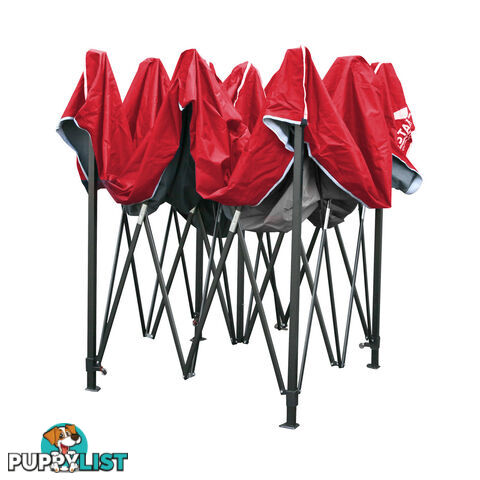 3X3 Pop Up Gazebo - Red