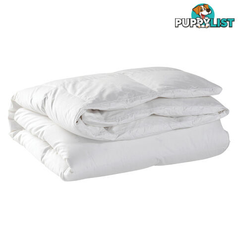 Duck Feather Down Quilt King White