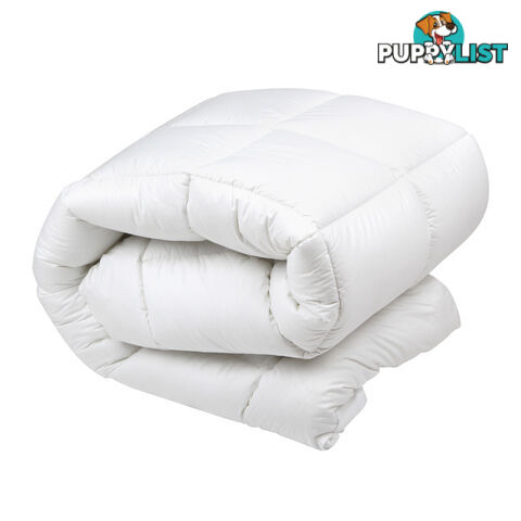 Duck Feather Down Quilt King White