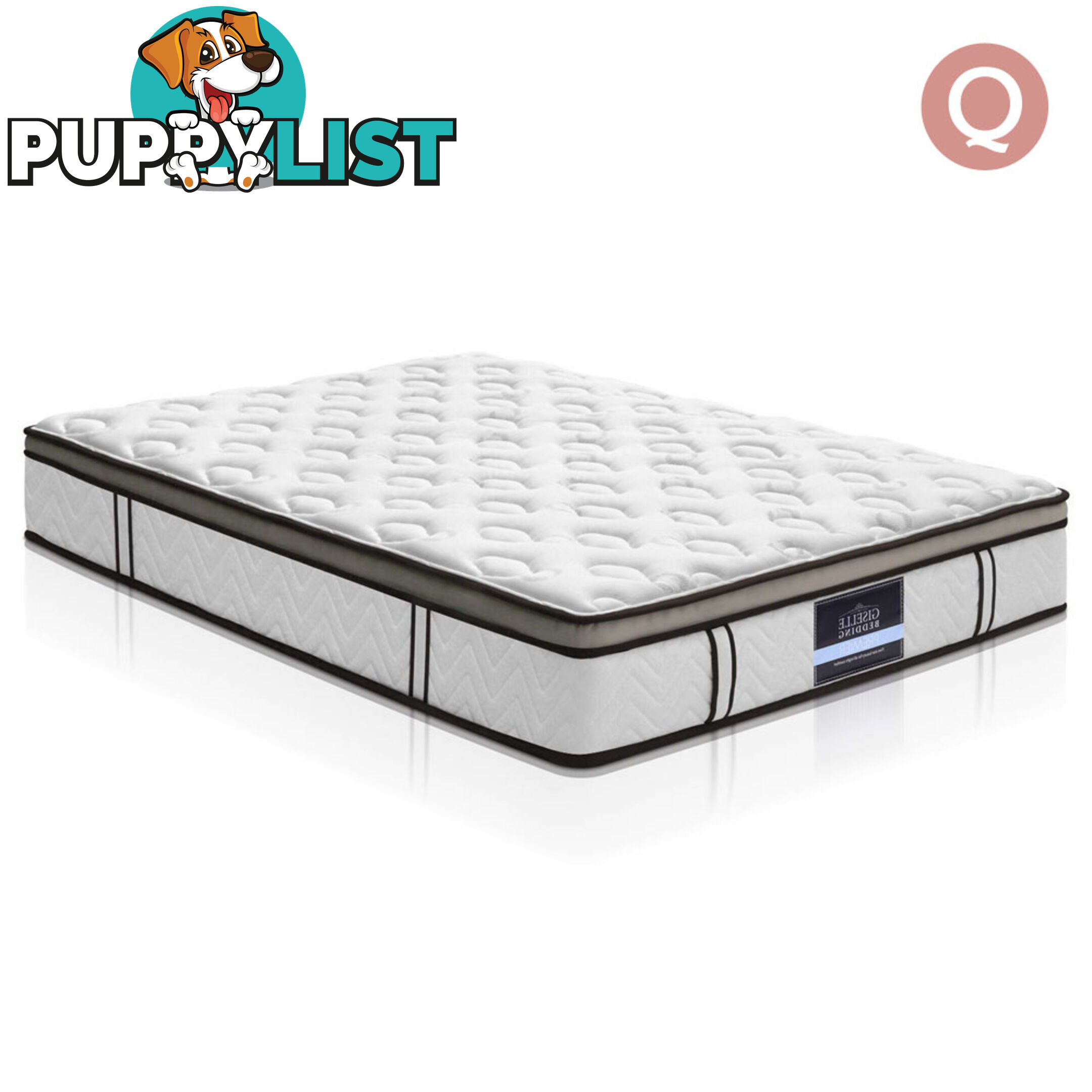 Latex Euro Top Pocket Spring Mattress Back Support Queen