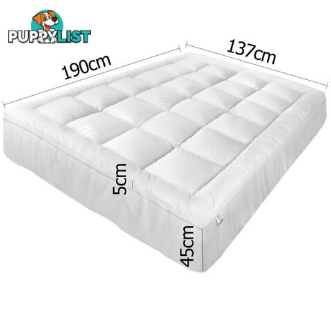 Pillowtop Mattress Topper Memory Resistant Protector Pad Cover Double