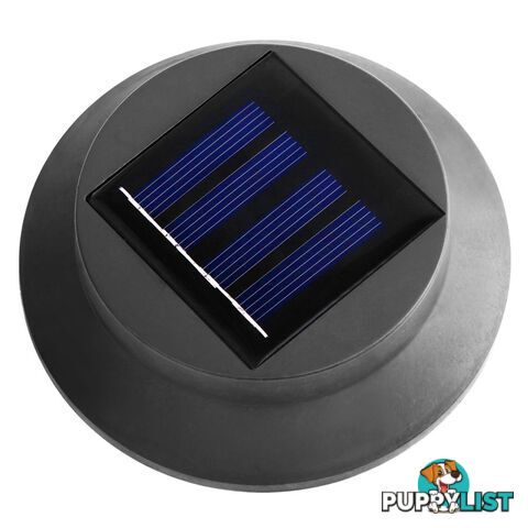 Set of 8 Solar Gutter Light - Black