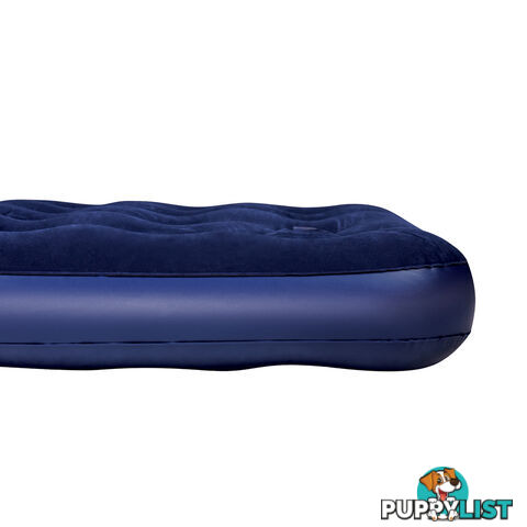 Bestway Queen Inflatable Air Mattress Bed w/ Built-in Foot Pump Blue