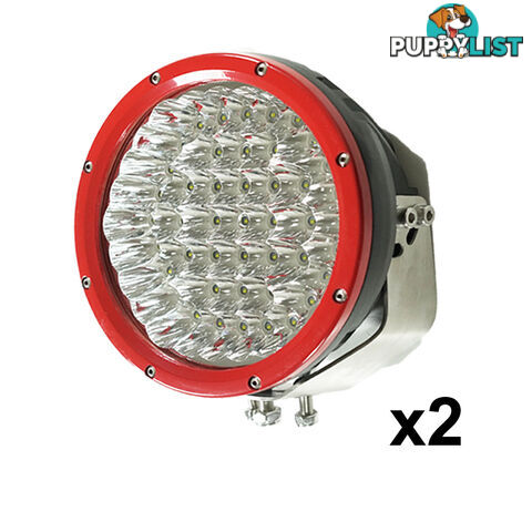 2X 9inch 315w CREE LED Driving Light Spot Beam Offroad Work Bar Lamp 12V 4WD 4X4 RED