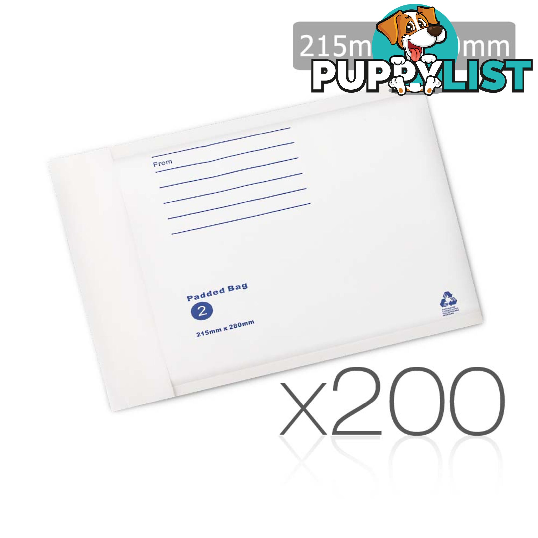 Bubble Padded Mail Envelopes 200pcs 215mm x 280mm