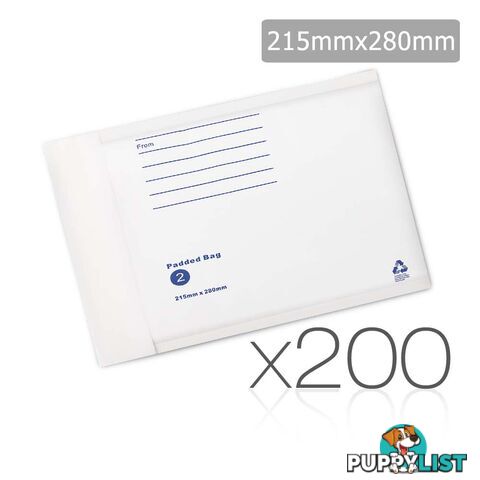 Bubble Padded Mail Envelopes 200pcs 215mm x 280mm