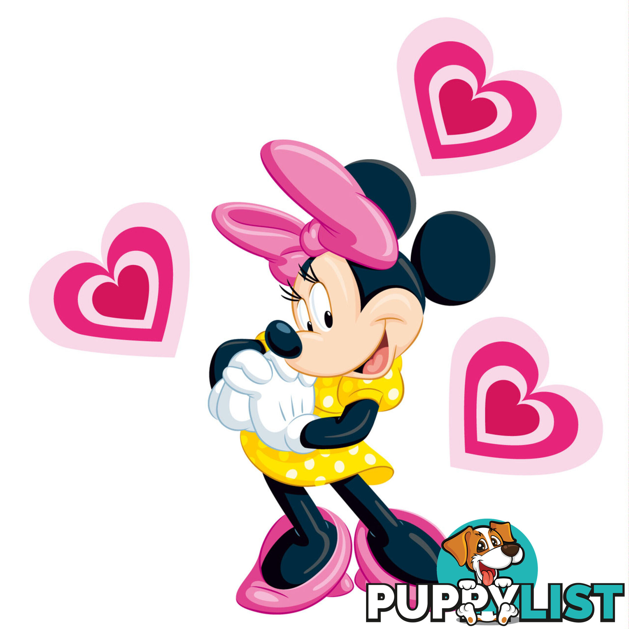 Minnie Mouse Wall Stickers - Totally Movable over and over