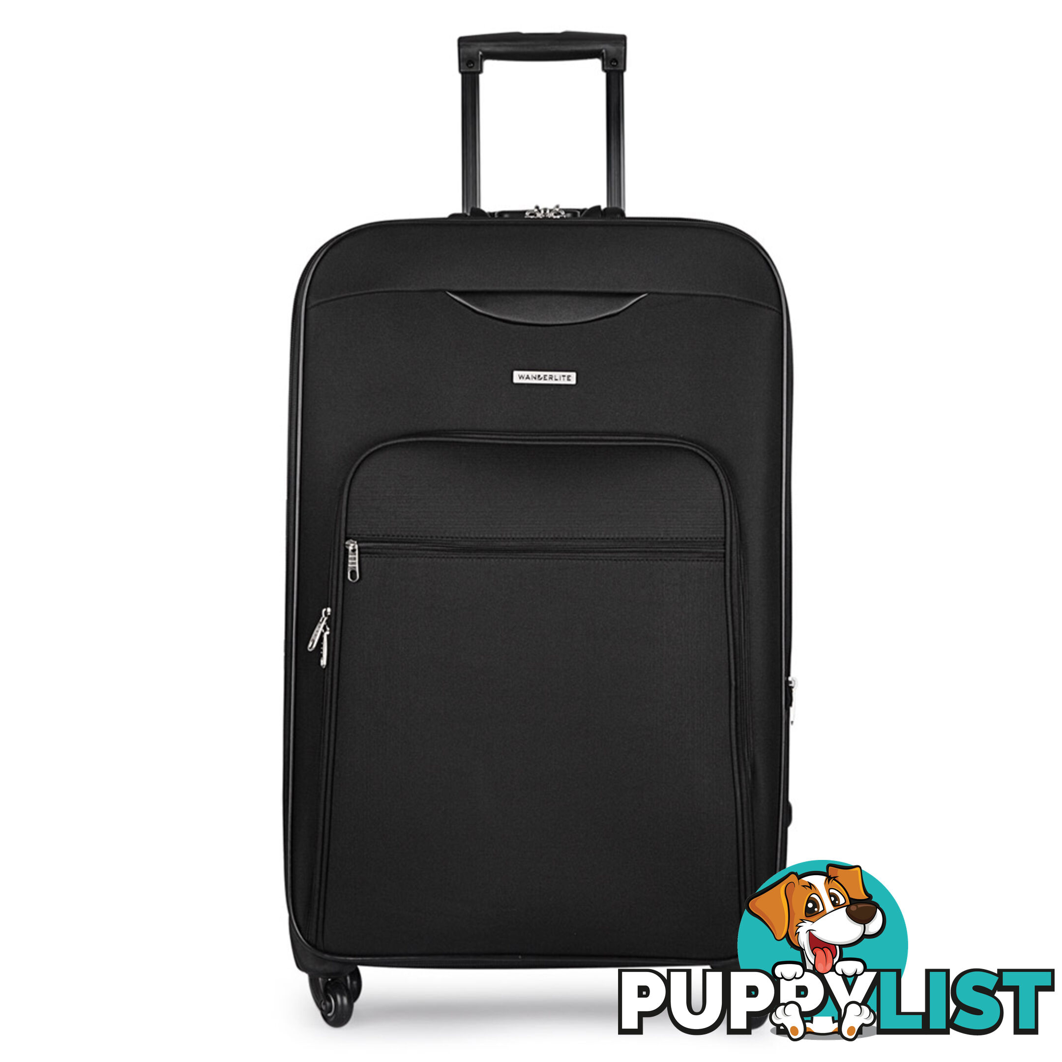 Soft Case Travel Luggage with TSA Lock Black