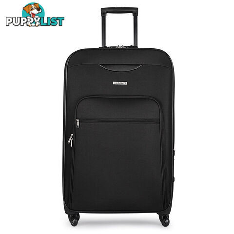 Soft Case Travel Luggage with TSA Lock Black