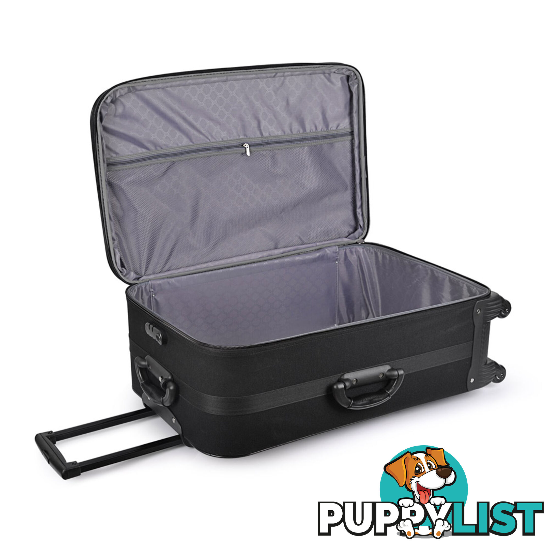 Soft Case Travel Luggage with TSA Lock Black