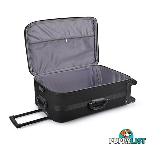 Soft Case Travel Luggage with TSA Lock Black