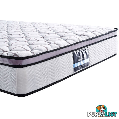 Cool Gel Memory Foam Euro Top Pocket Spring Mattress Double