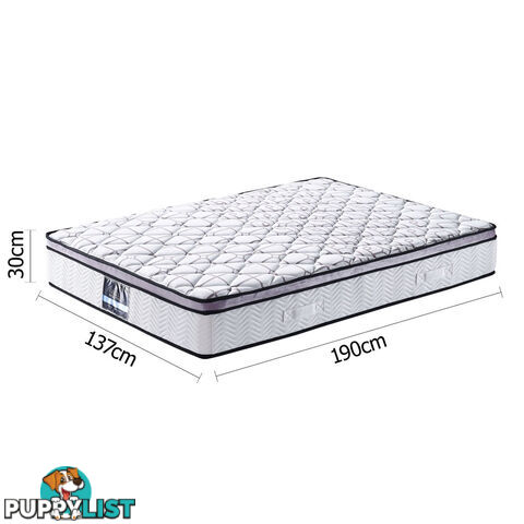 Cool Gel Memory Foam Euro Top Pocket Spring Mattress Double