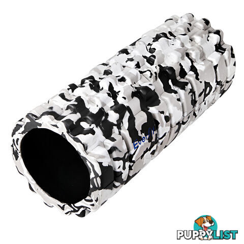 Yoga Gym Pilates EVA Stick Foam Roller Grey 33 x 14cm