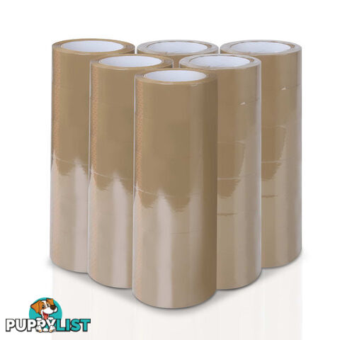 36 Rolls Packing Tape - 48mm x 75m - Brown