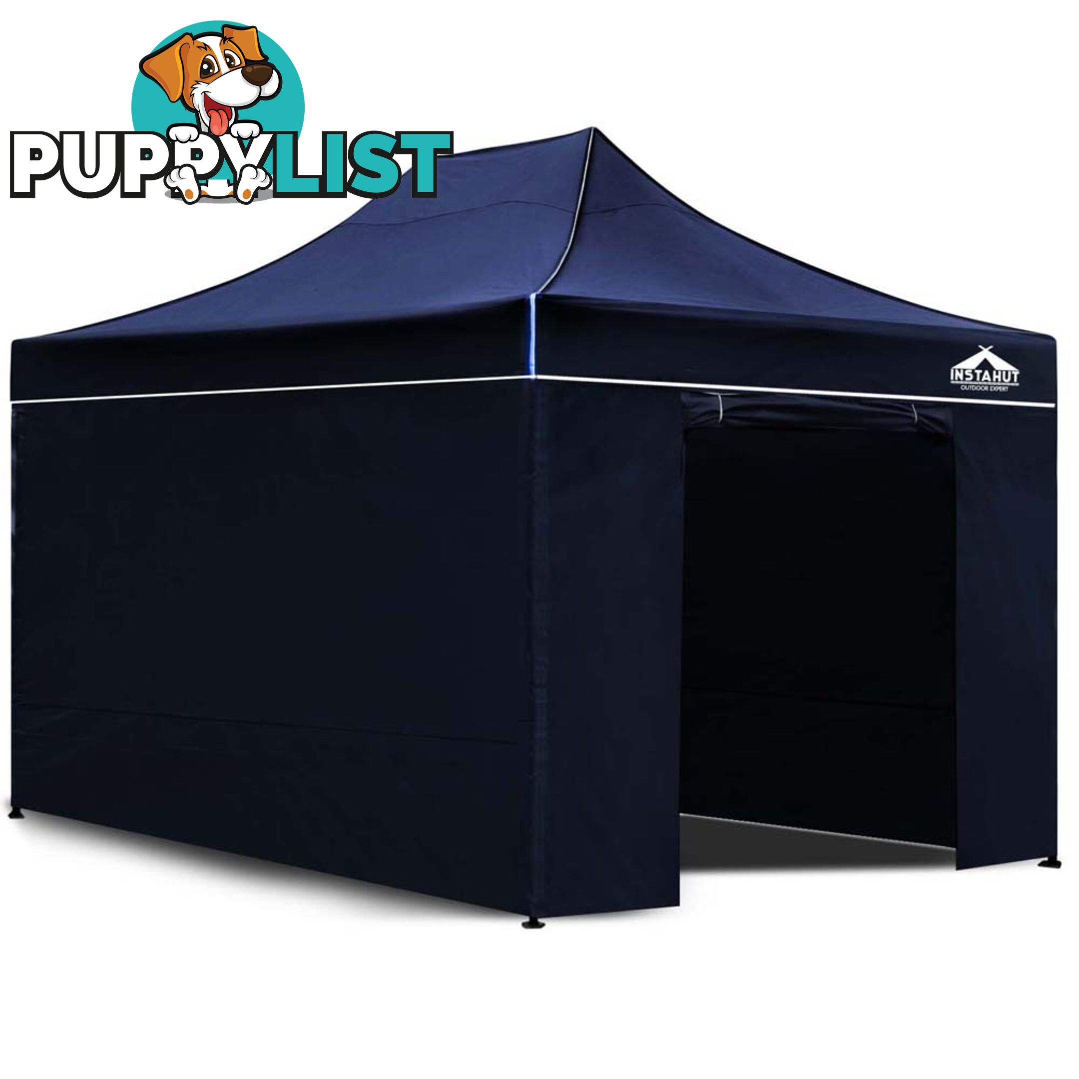 3x4.5 Pop Up Gazebo Hut with Sandbags Navy