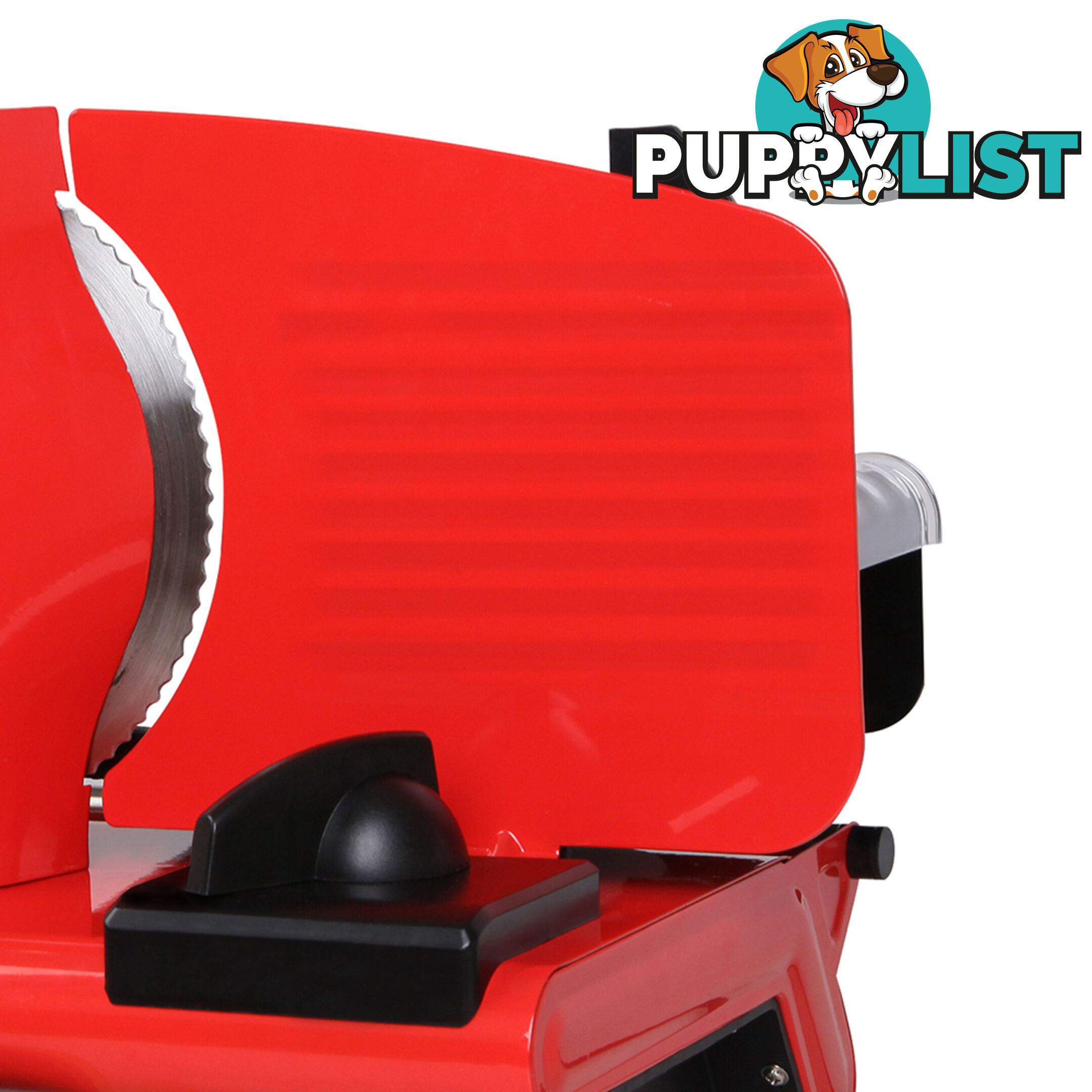 150W  Meat Slicer with Stainless Steel Blade - Red