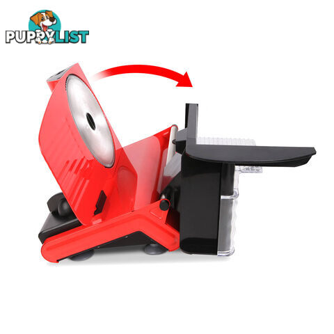 150W  Meat Slicer with Stainless Steel Blade - Red