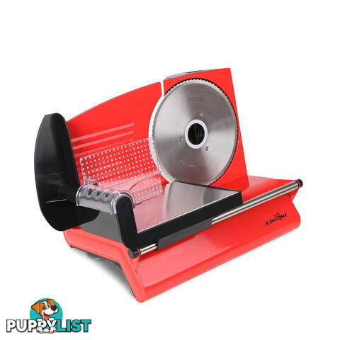 150W  Meat Slicer with Stainless Steel Blade - Red