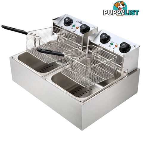 5 Star Chef Deep Fryer w/ Twin Basket