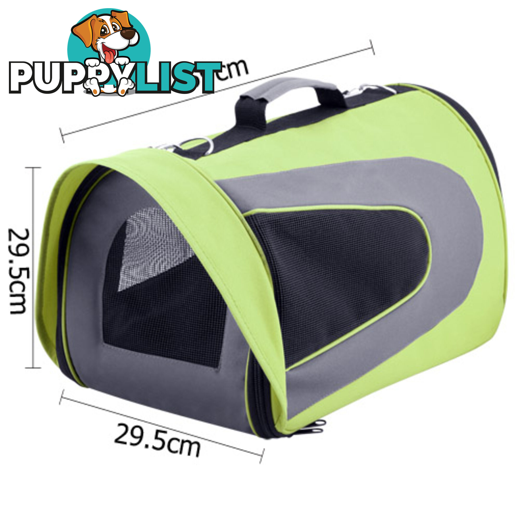 Pet Dog Cat Carrier Travel Bag XLarge Lime Green