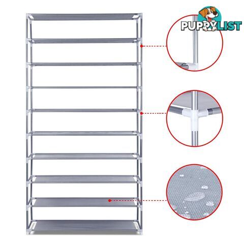 10 Tiers Stackable Shoe Storage Rack _ÑÐ 159cm