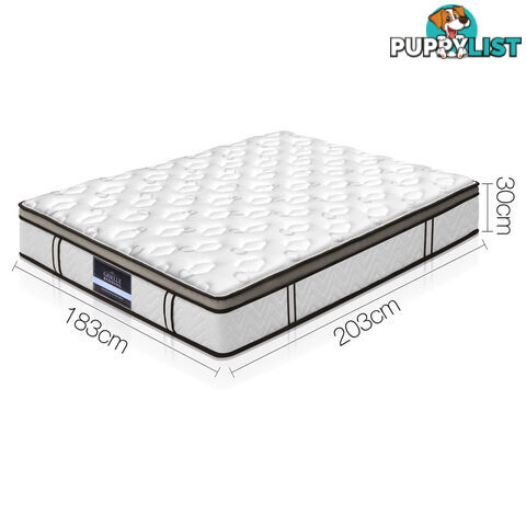 Latex Euro Top Pocket Spring Mattress Back Support King