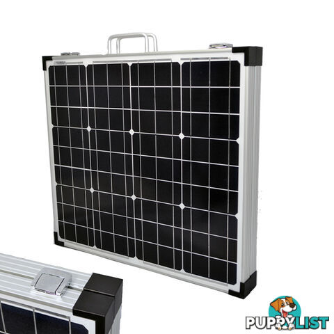 12V 120W Folding Solar Panel Mono MPPT Boat Camping Power Charging Kit Battery