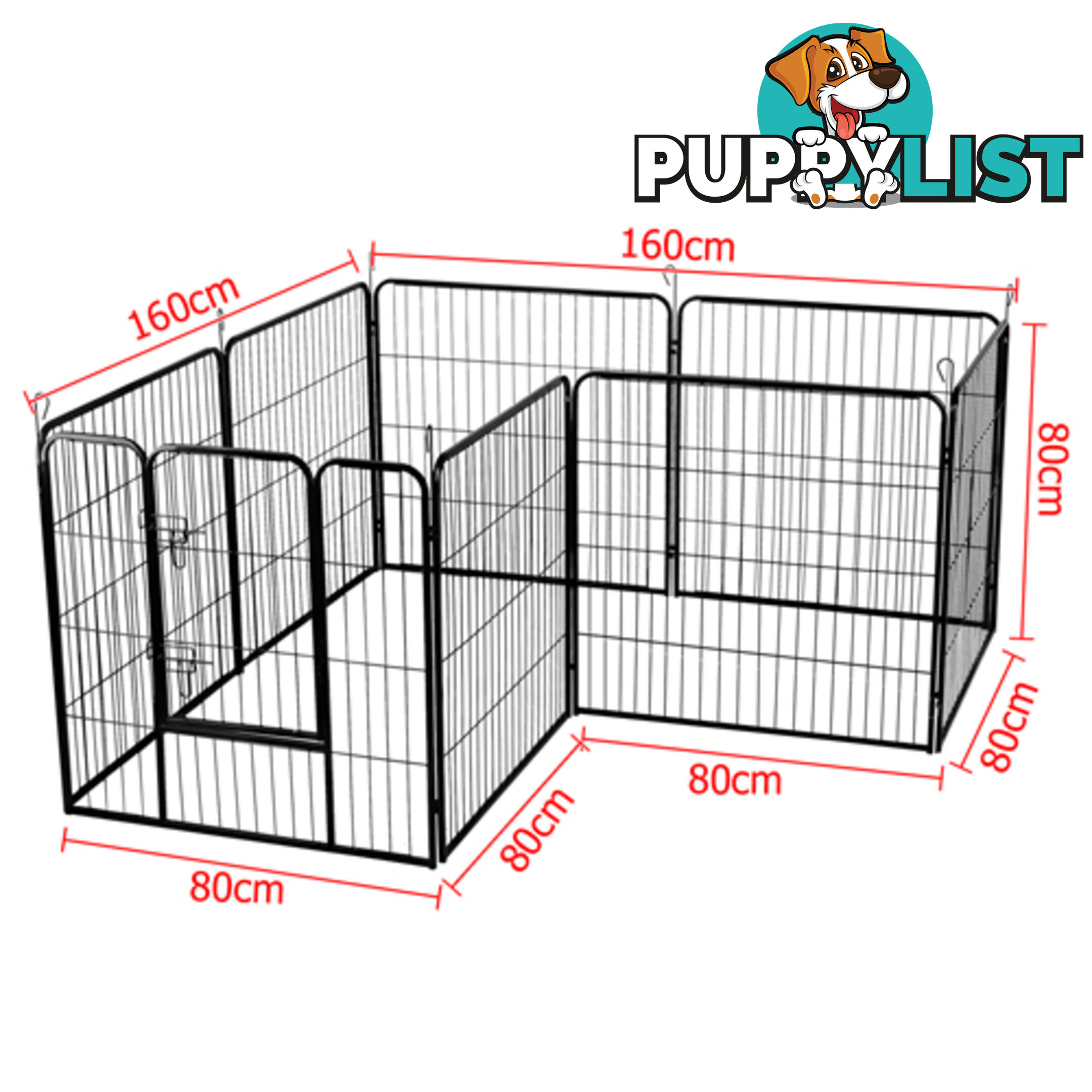 8 Panels Pet Dog Exercise Playpen