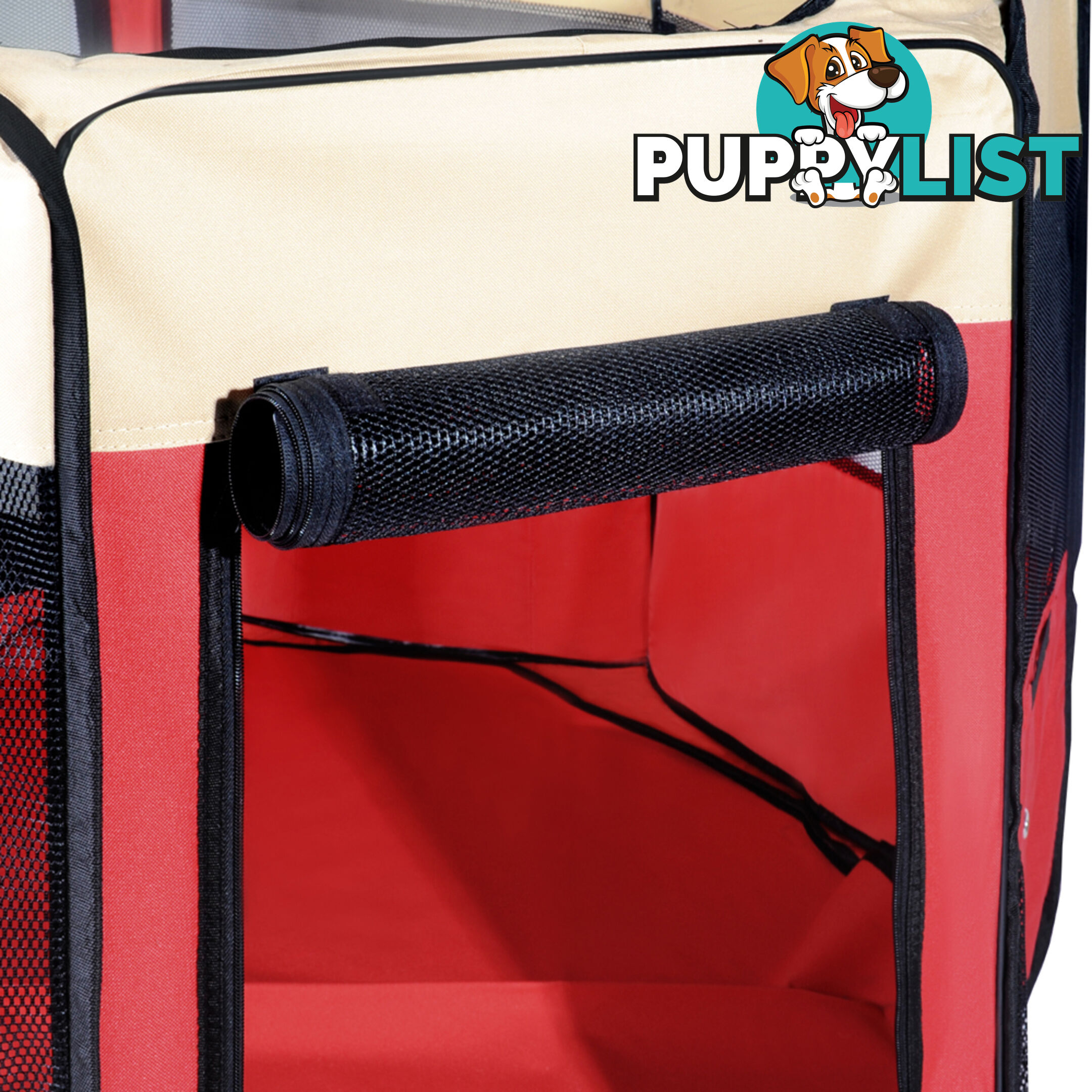 Pet Dog Puppy Cat Exercise Playpen Crate Cage Tent Red