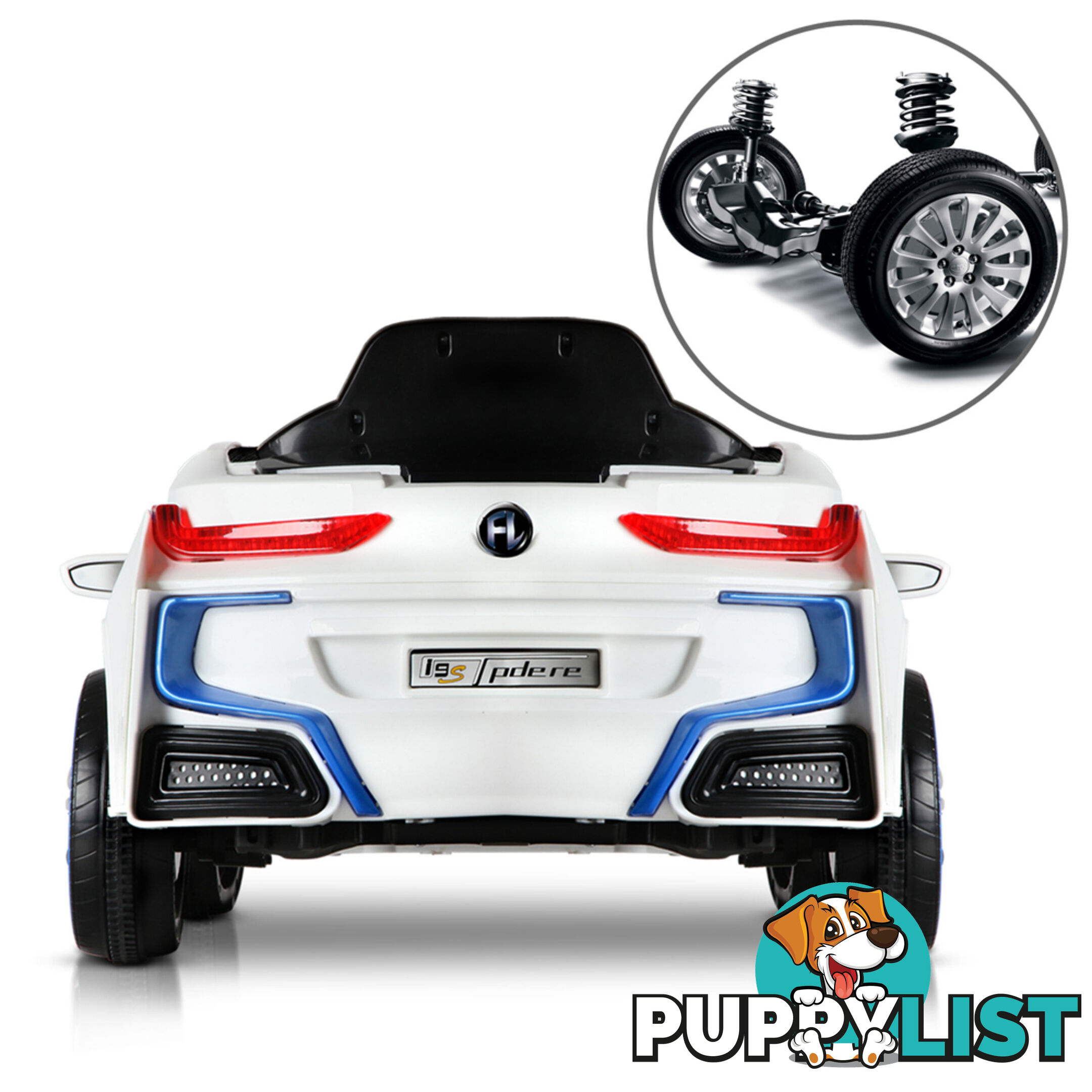 Kids Ride on Car w/ Remote Control Blue White