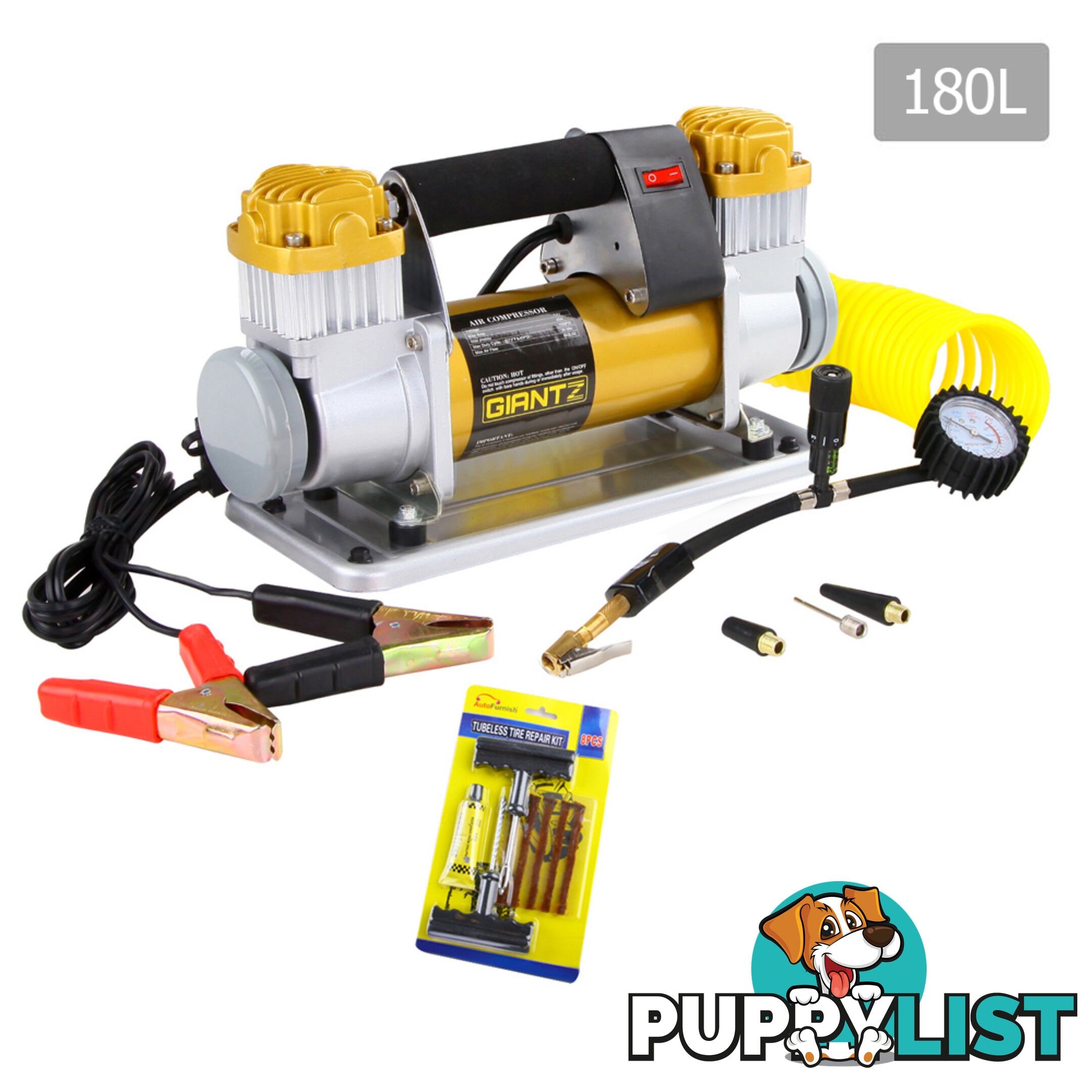 Heavy Duty Portable Air Compressor 12V 180L/Min