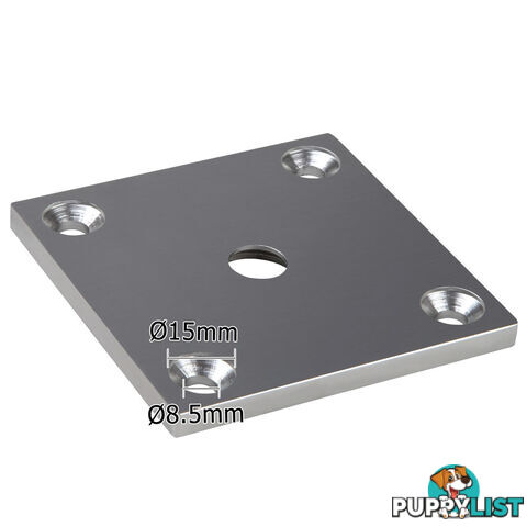 Frameless Glass Aluminium Mount Square