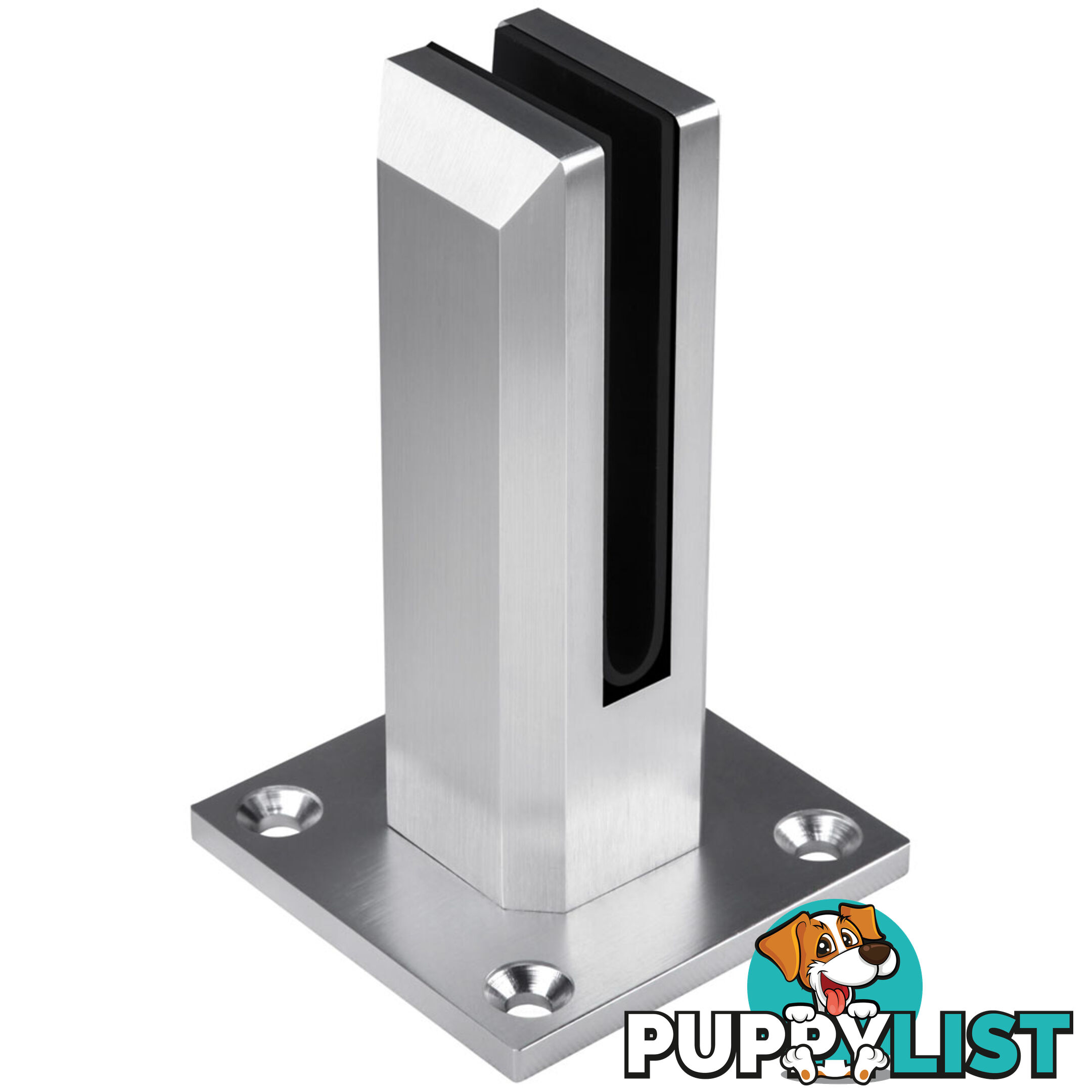 Frameless Glass Aluminium Mount Square