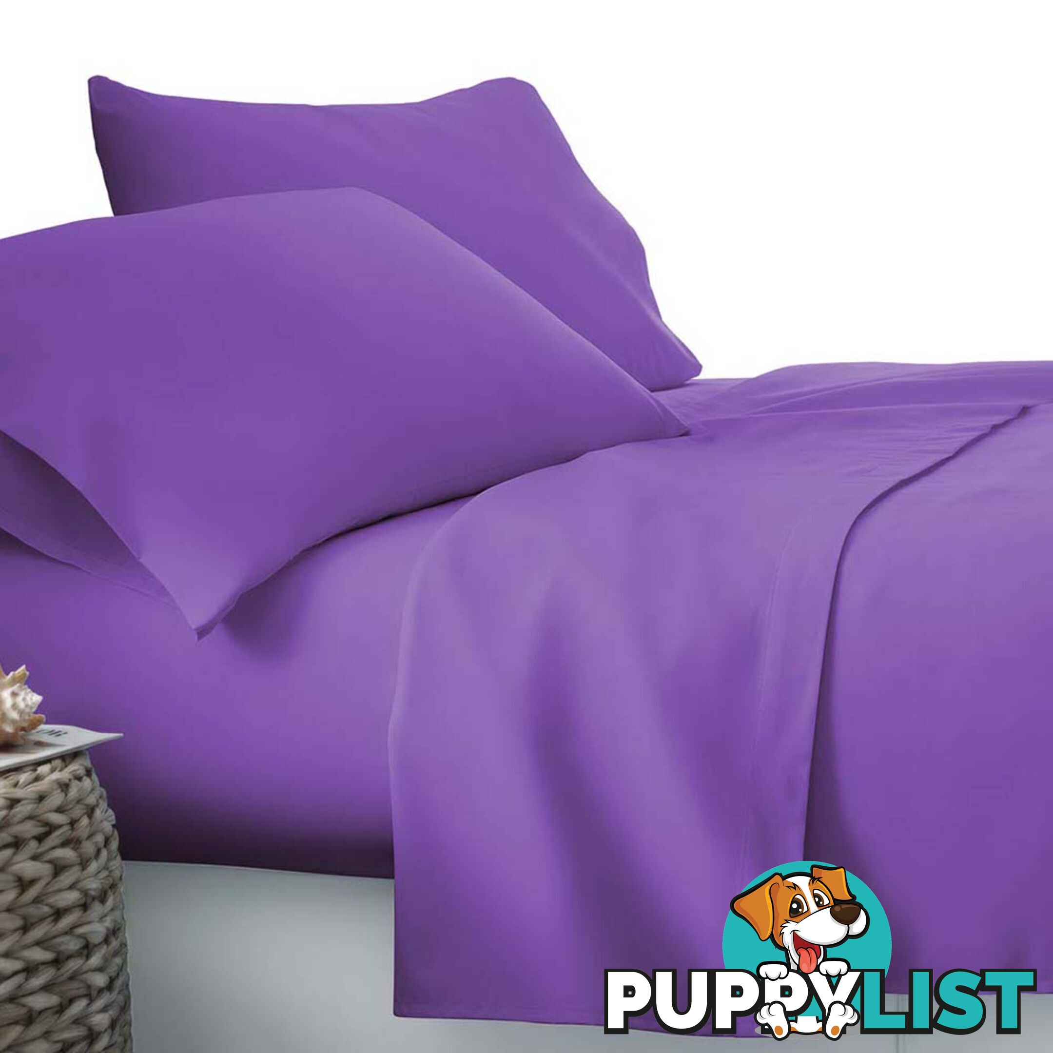 4 Piece Microfibre Sheet Set Queen _ÑÐ Purple