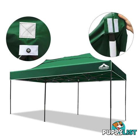 INSTAHUT 3X6 Pop Up Gazebo _ÑÐ Green