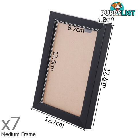 26 pcs Photo Frames Set Wall Black