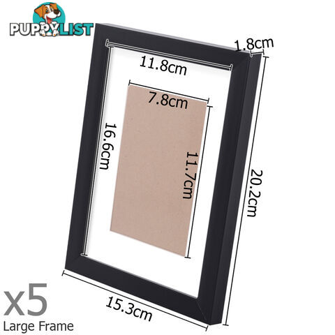 26 pcs Photo Frames Set Wall Black