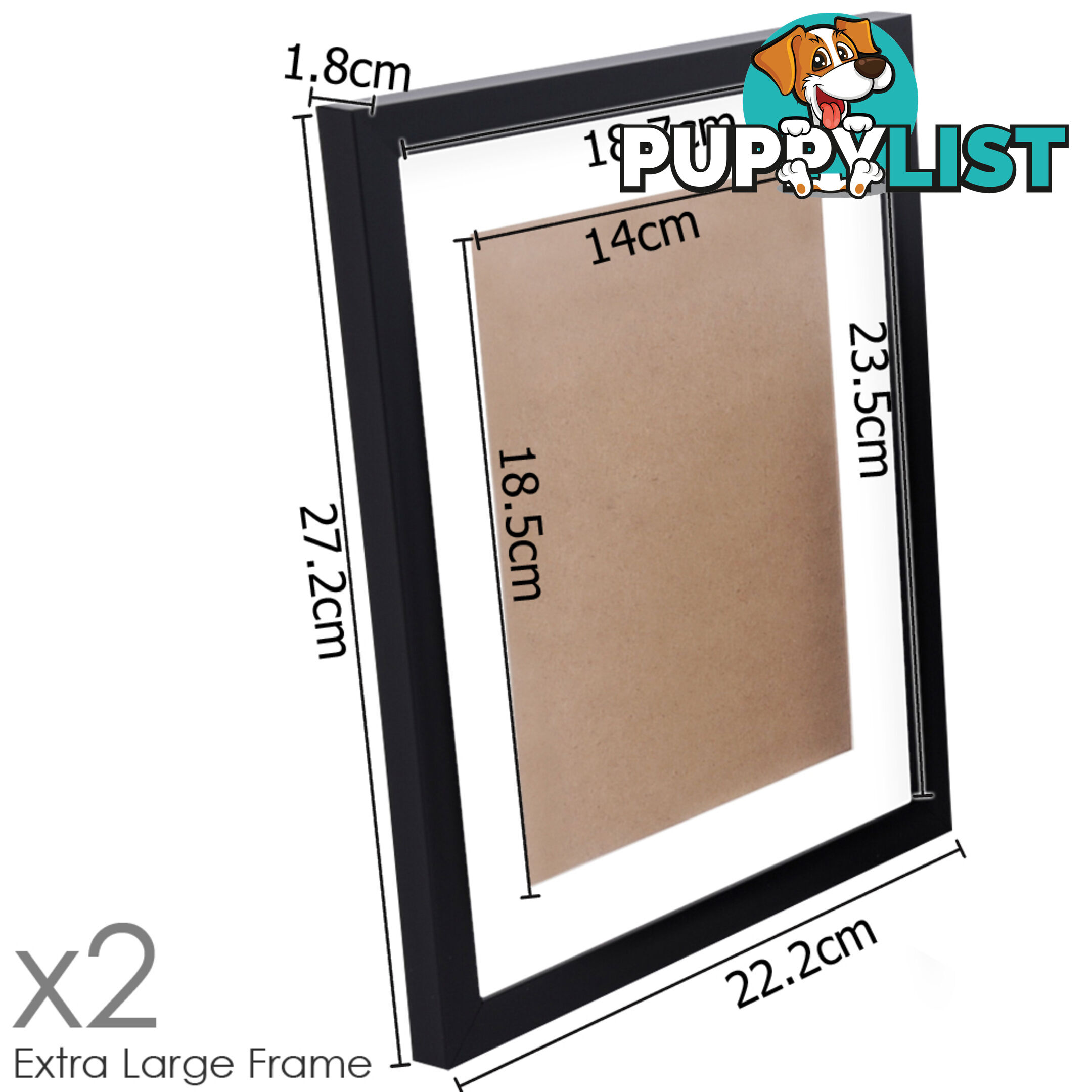 26 pcs Photo Frames Set Wall Black