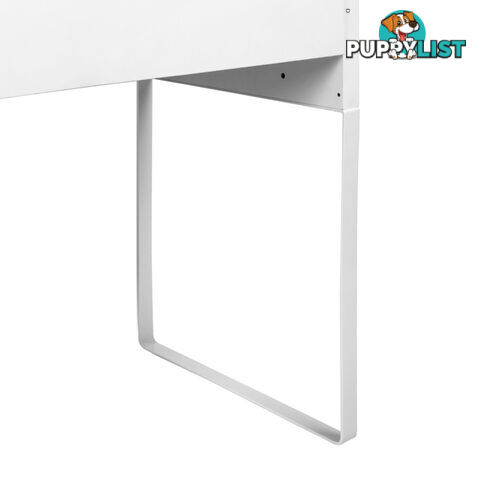 Office Study Computer Desk Cabinet White