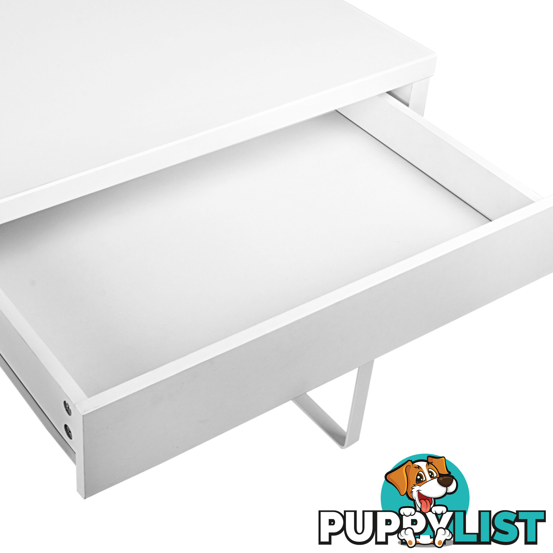 Office Study Computer Desk Cabinet White