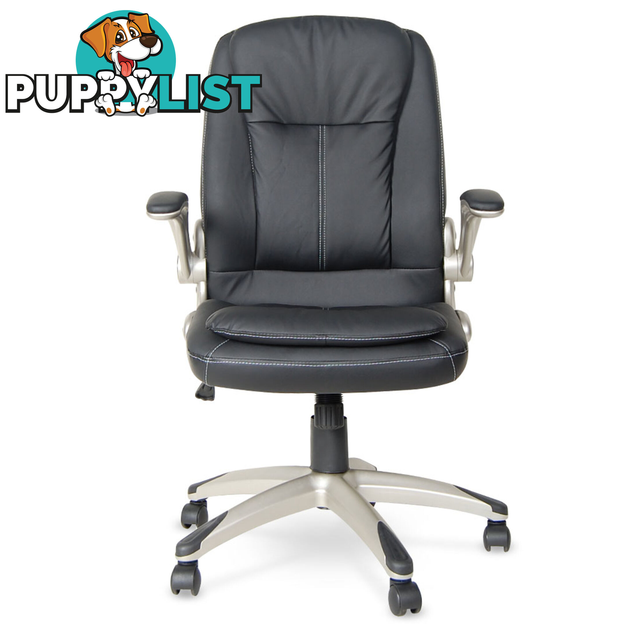 Executive PU Leather Office Computer Chair Black