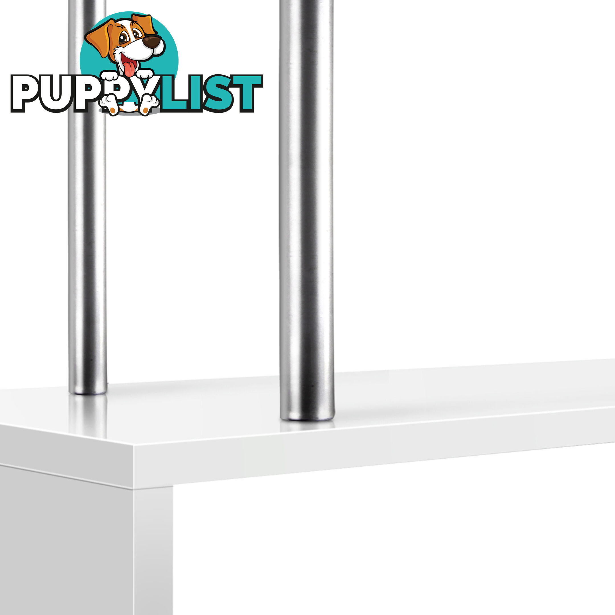 5 Tier Display/Book/Storage Shelf Unit White
