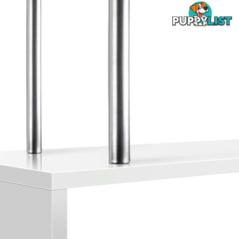 5 Tier Display/Book/Storage Shelf Unit White