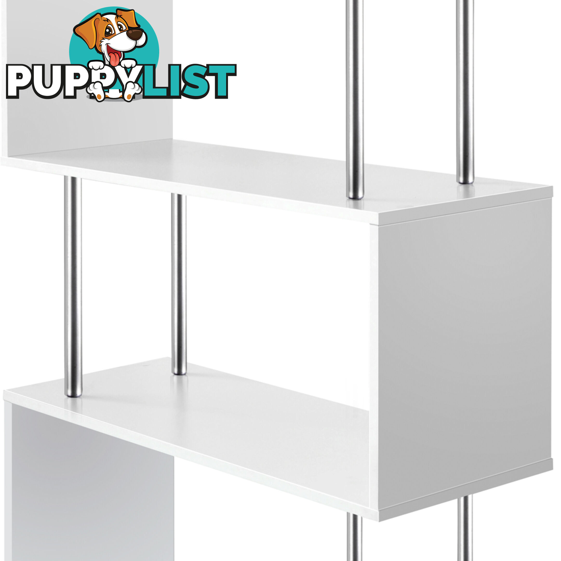 5 Tier Display/Book/Storage Shelf Unit White