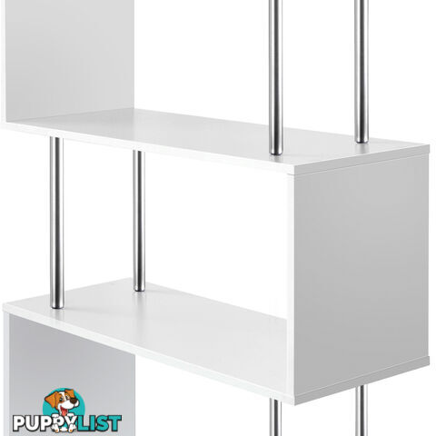 5 Tier Display/Book/Storage Shelf Unit White