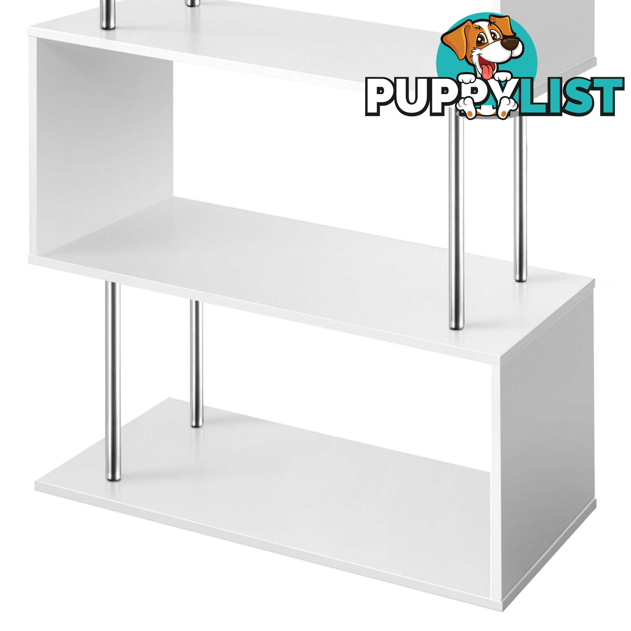 5 Tier Display/Book/Storage Shelf Unit White