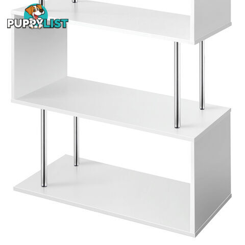 5 Tier Display/Book/Storage Shelf Unit White