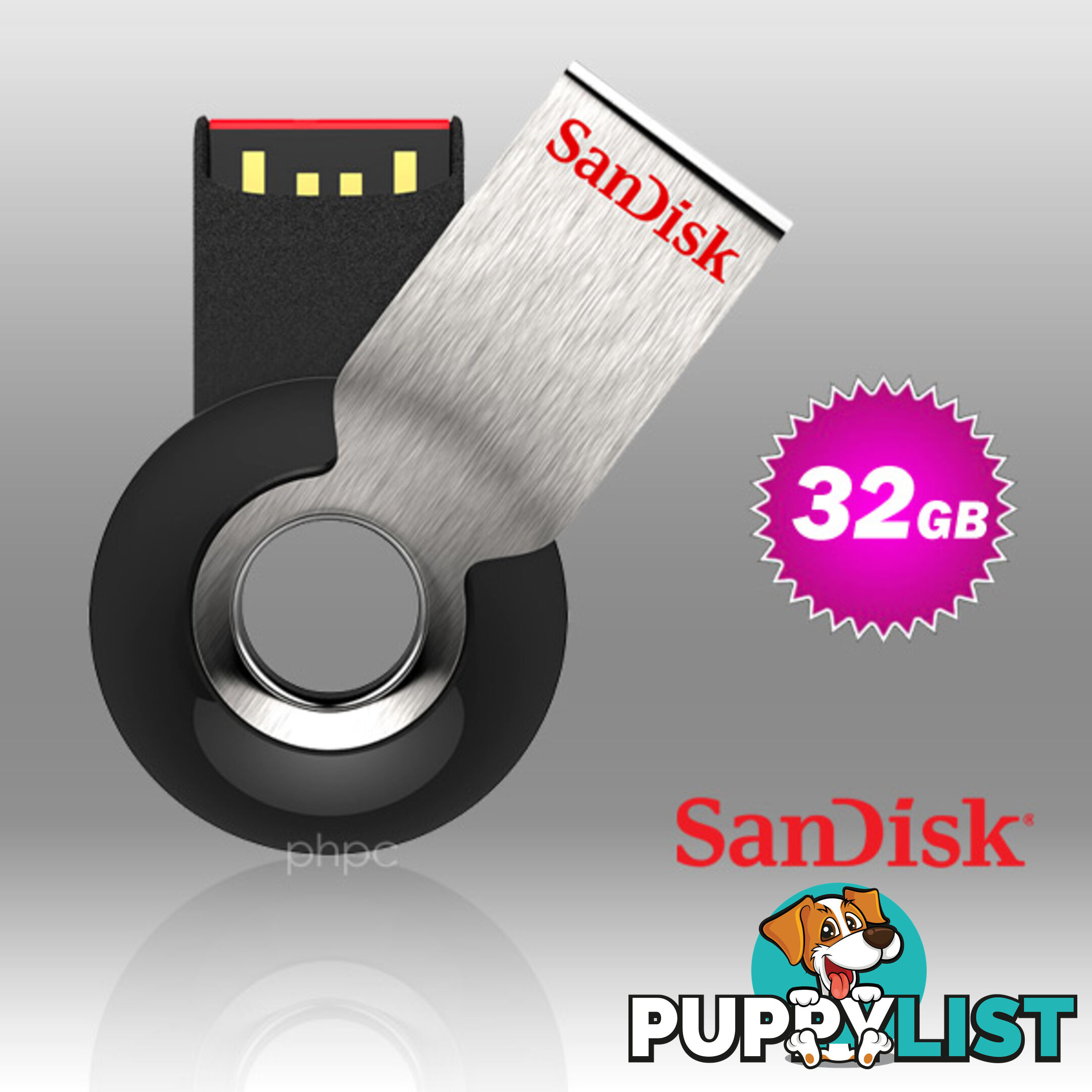 SanDisk Cruzer Orbit CZ58 32GB USB Flash Drive