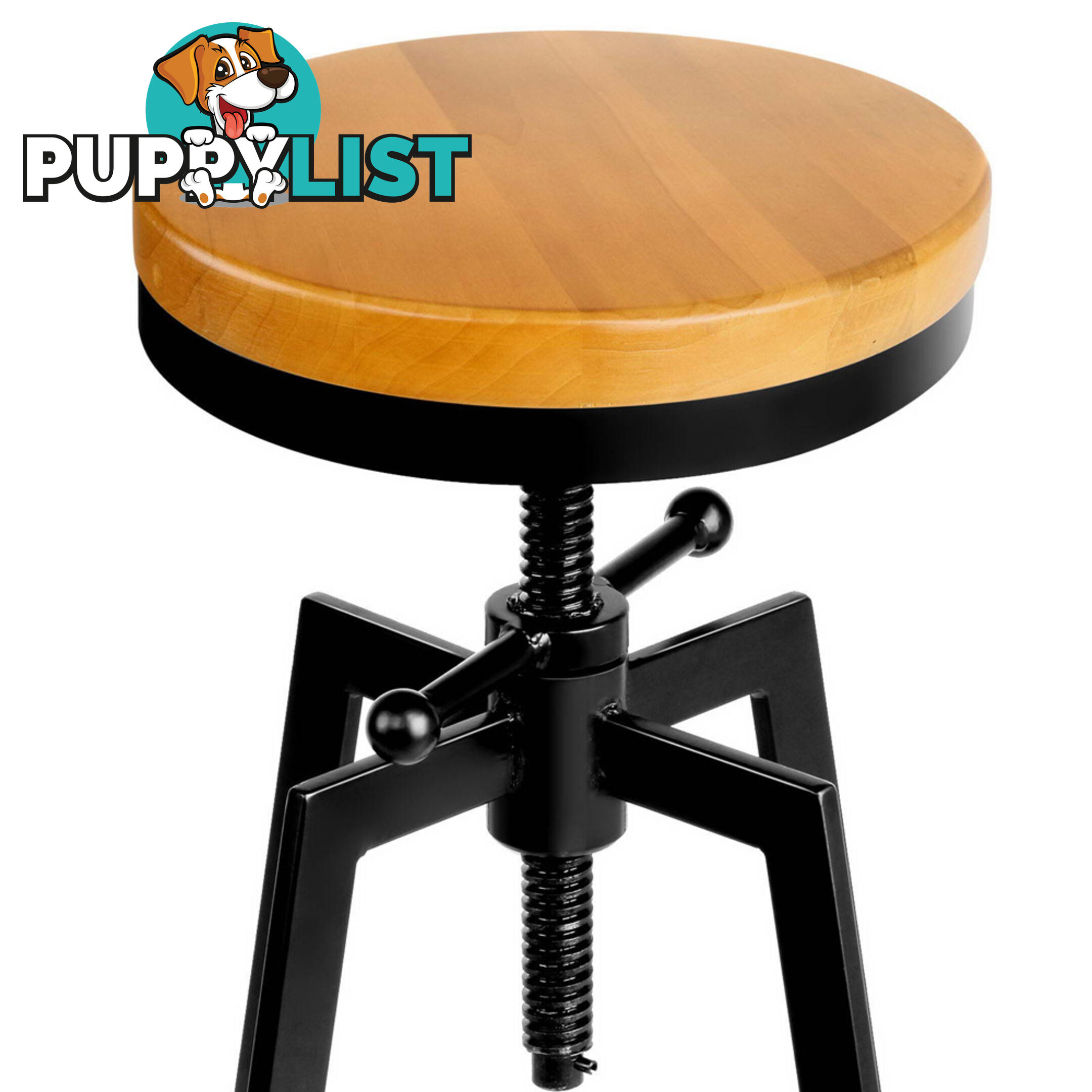 Adjustable Height Industrial Stool